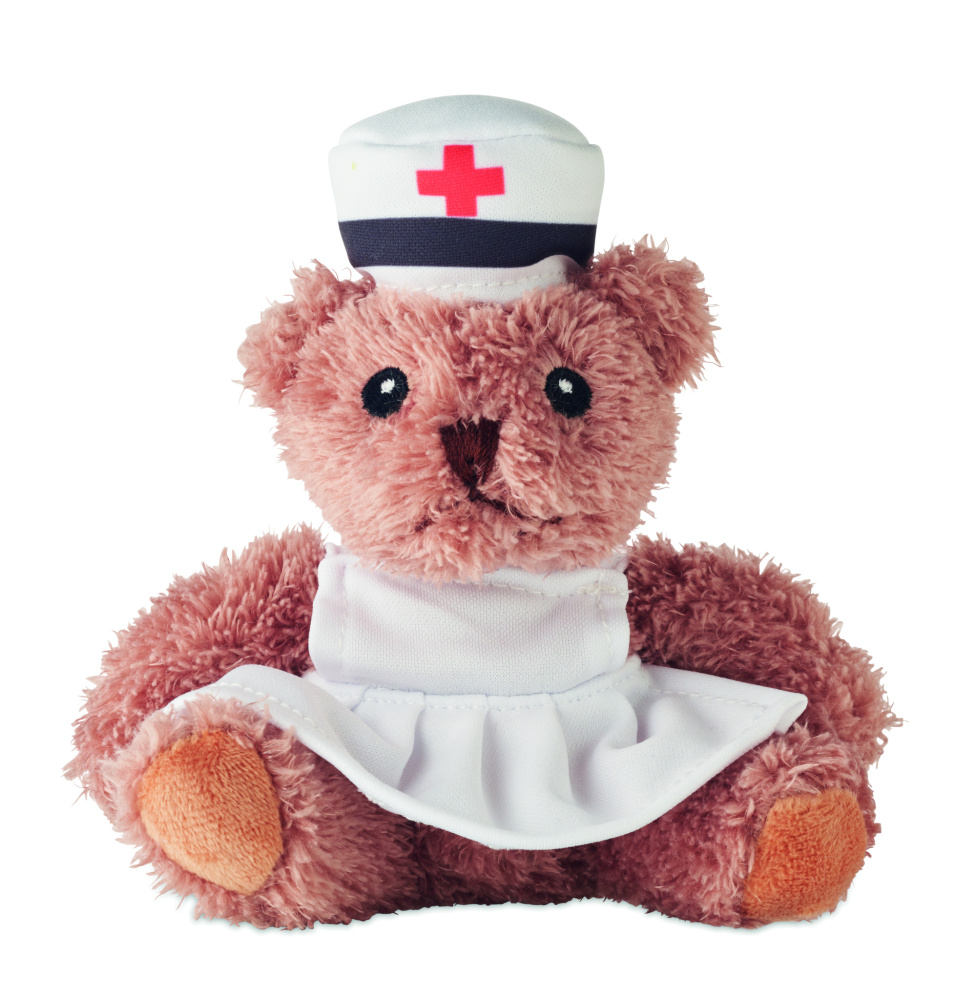 Logo trade promotional gift photo of: Teddy bear plush nurse