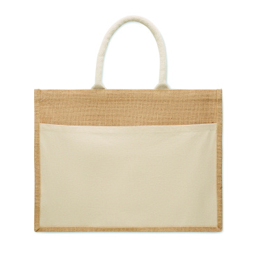 Logo trade promotional products image of: Jute shopping bag