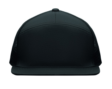 Logo trade promotional items image of: 7 panel flat visor cap