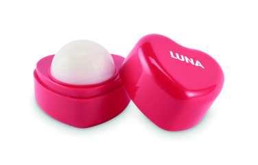 Logotrade promotional item image of: Heart shape vegan lip balm