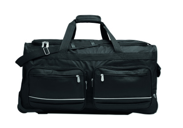 Logo trade promotional gift photo of: Duffle bag trolley 600D RPET