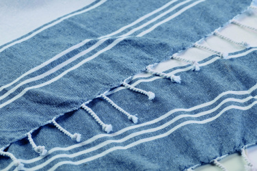 Logo trade promotional giveaways image of: Beach bag with hammam towel