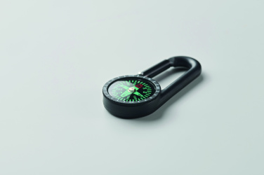Logo trade promotional giveaways picture of: Outdoor compass with carabiner