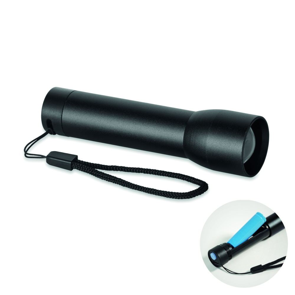 Logotrade promotional merchandise picture of: Aluminium rechargeable torch