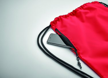 Logo trade promotional products picture of: Large drawstring bag 300D RPET