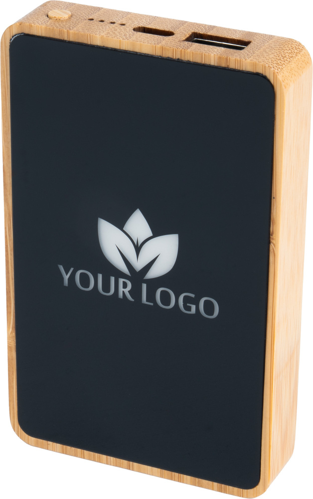 Logotrade advertising product image of: Power Bank 5000 mAh with illuminated logo