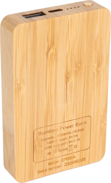 Logo trade promotional products picture of: Power Bank 5000 mAh with illuminated logo