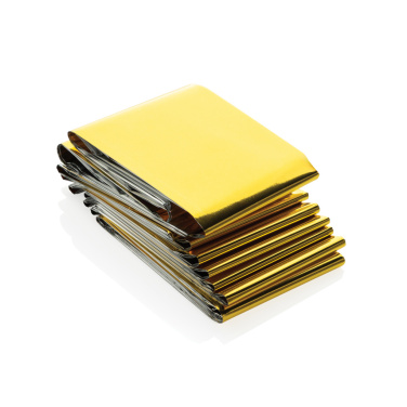 Logotrade promotional item picture of: Solra emergency blanket in RCS recycled RPET pouch