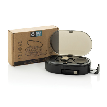 Logo trade corporate gift photo of: Chargevix RCS rplastic Multi-functional 60W charging set