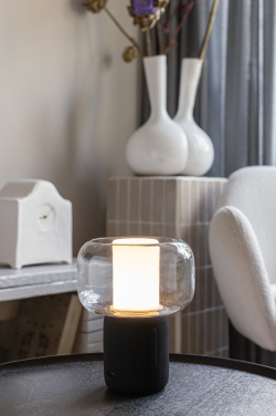 Logotrade advertising products photo of: Lux RCS recycled plastic 10W speaker lamp