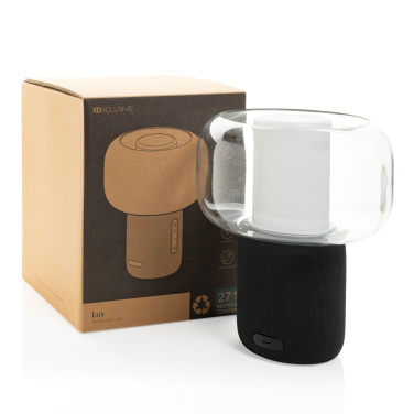 Logo trade promotional items picture of: Lux RCS recycled plastic 10W speaker lamp