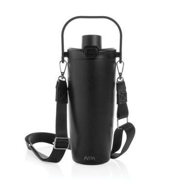 Logo trade promotional item photo of: Avira Ayala RCS re-steel duosip lockable crossbody tumbler