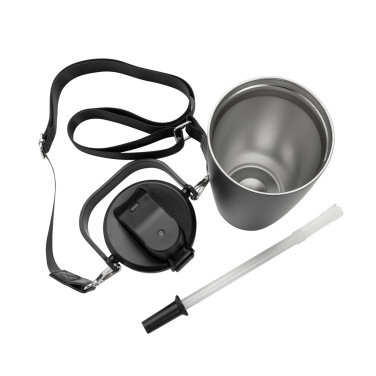 Logotrade promotional items photo of: Avira Ayala RCS re-steel duosip lockable crossbody tumbler