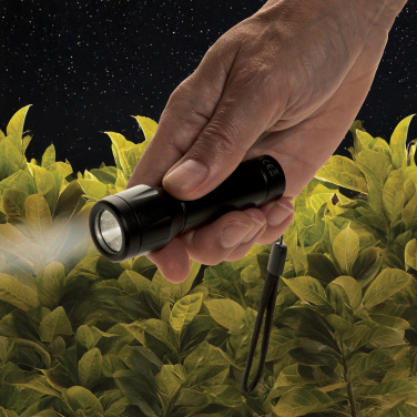 Logo trade promotional gift photo of: Flara RSC recycled plastic USB-rechargeable torch