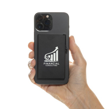 Logo trade corporate gift photo of: Standard aluminium RFID magnetic phone cardholder