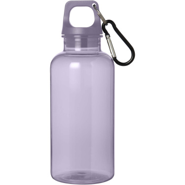 Logo trade corporate gift photo of: Oregon 400 ml RCS certified recycled plastic water bottle with carabiner
