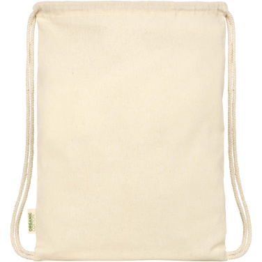 Logotrade corporate gift image of: Odisha 100 g/m² OCS organic drawstring bag 5L