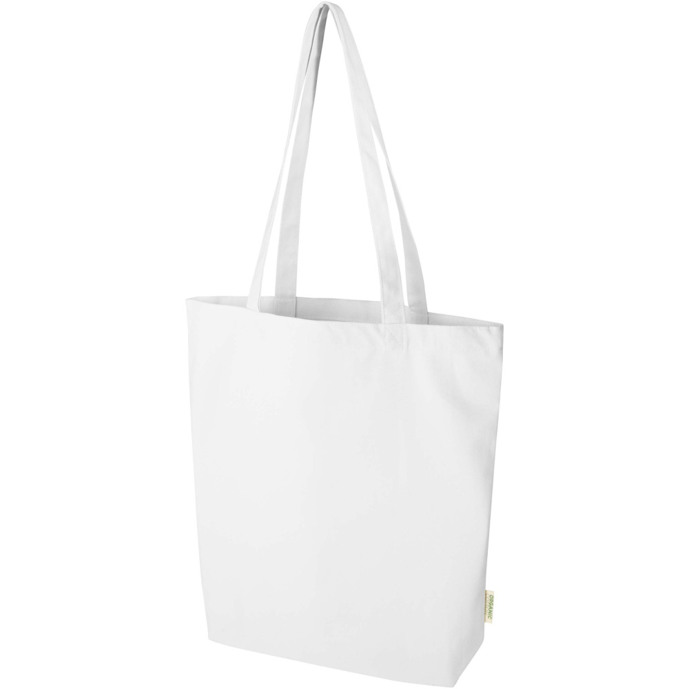 Logo trade promotional items picture of: Odisha 180 g/m² OCS organic wide bottom tote bag 11L