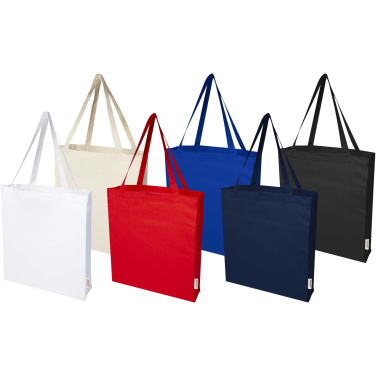 Logo trade promotional giveaway photo of: Odisha 180 g/m² OCS organic full gusset tote bag 14L