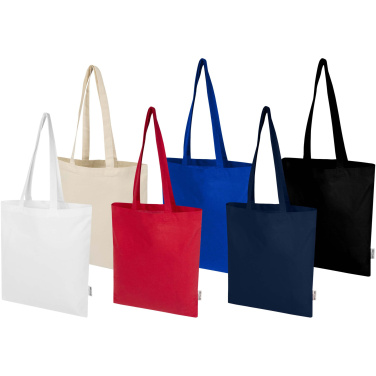Logotrade promotional item image of: Peru Blend 180 g/m² GRS recycled cotton tote bag 7L