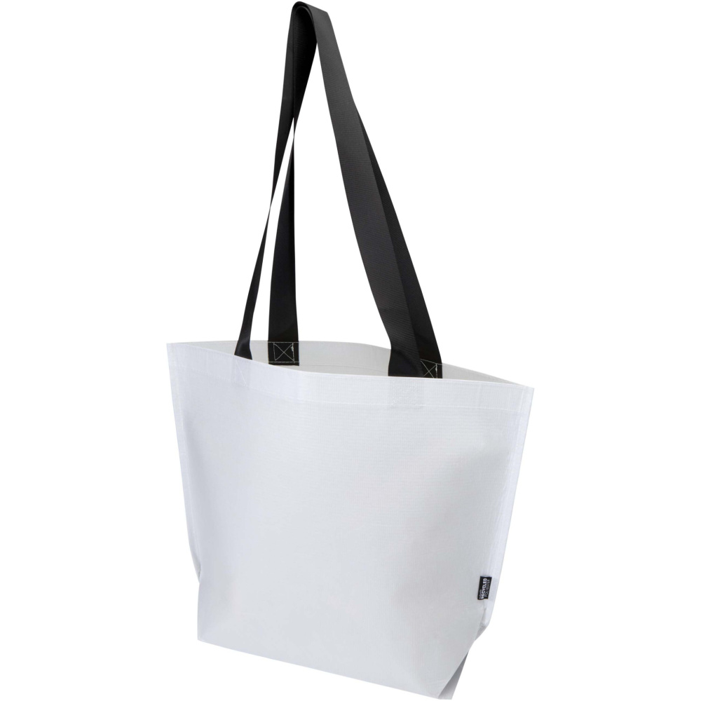 Logotrade promotional merchandise picture of: Duo GRS recycled double-laminated tote bag 18L