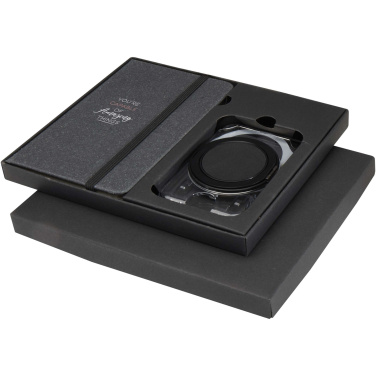 Logo trade business gift photo of: Kern A6 hard cover notebook and MagSafe wallet gift set