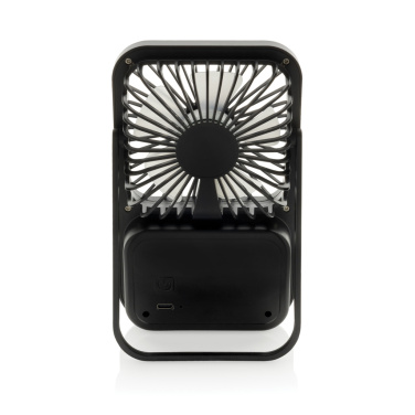 Logotrade promotional items photo of: Aervina RCS recycled plastic re-chargeable desk fan