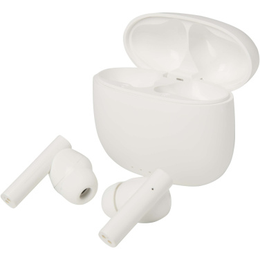 Logotrade promotional gift picture of: Alterf recycled plastic True Wireless Bluetooth® headset with silicone eartips