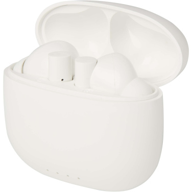 Logotrade promotional gift picture of: Alterf recycled plastic True Wireless Bluetooth® headset with silicone eartips