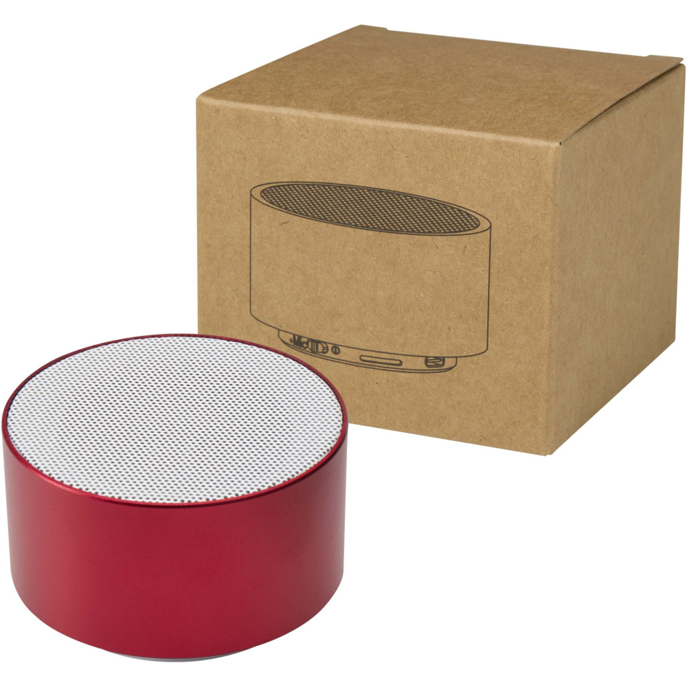Logo trade promotional items image of: Ankaa 3W recycled aluminium wireless Bluetooth® speaker