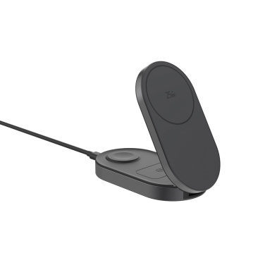 Logo trade promotional merchandise picture of: Quantum ultra-fast 3-in-1 25W Foldable Wireless Charger