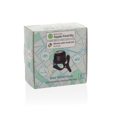 Logo trade promotional merchandise photo of: Bike finder Dual RCS bike bell with worldwide locating