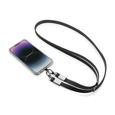 Logotrade promotional merchandise photo of: Nivo RCS recycled PET Crossbody lanyard
