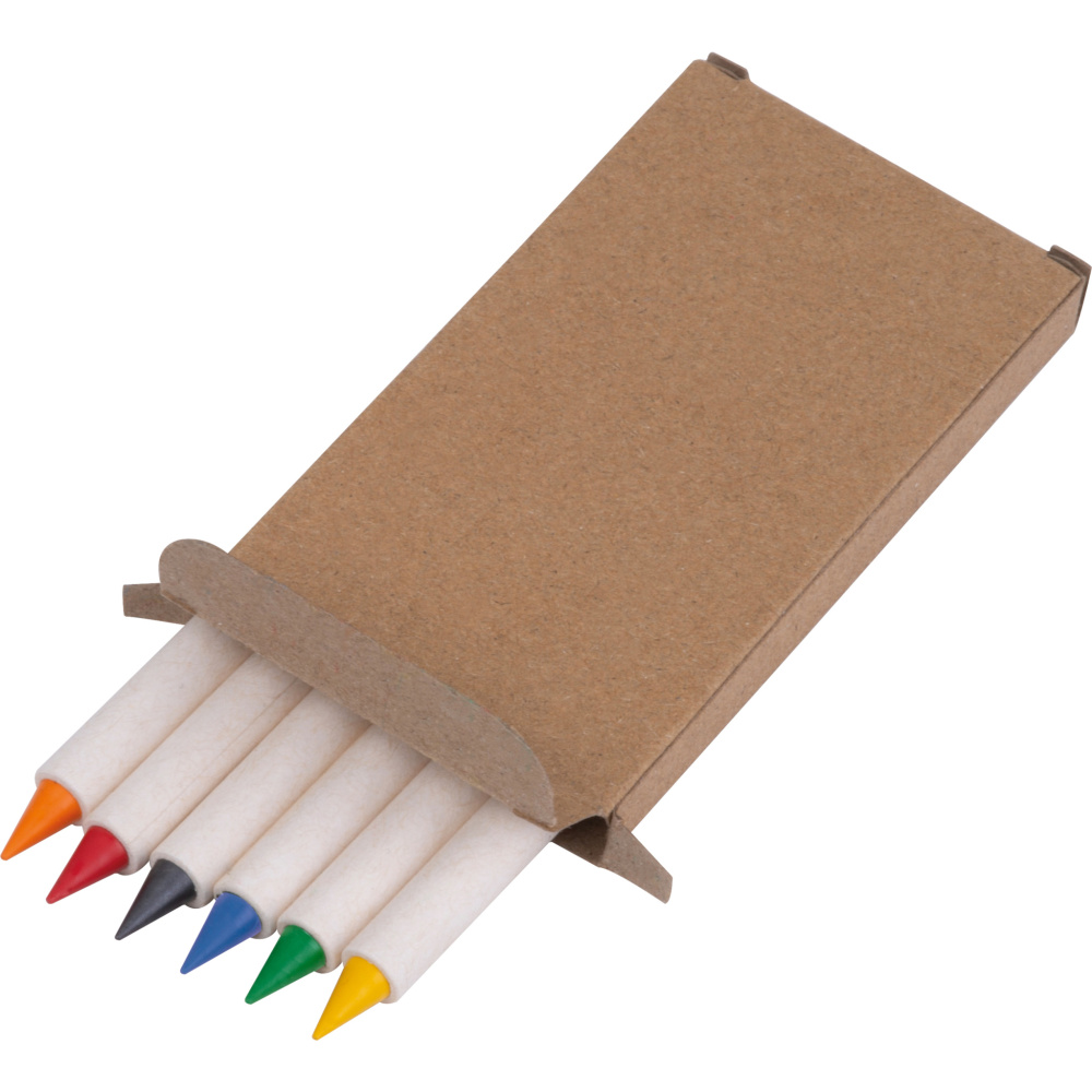 Logo trade promotional items image of: Infinity Set of Wax Crayons KINGSTON