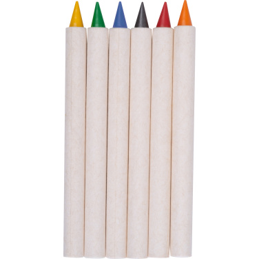 Logo trade promotional items picture of: Infinity Set of Wax Crayons KINGSTON