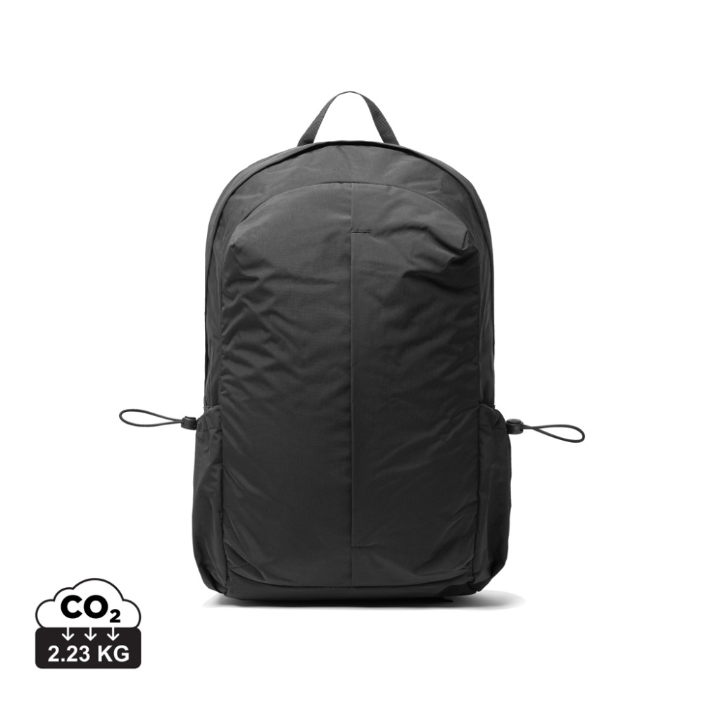 Logotrade promotional giveaway picture of: KENTO URBAN RCS recycled nylon 15.6 inch Backpack with front