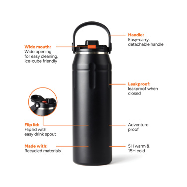 Logotrade promotional giveaway image of: Nordic Drift Trail RCS Insulated sports bottle 940ml