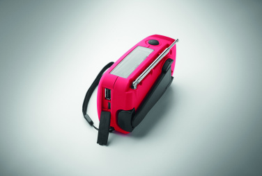 Logo trade corporate gifts picture of: Portable radio SOS with LED torch