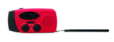 Logo trade advertising products image of: Portable radio SOS with LED torch