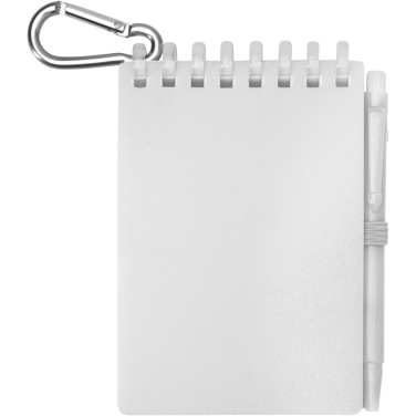 Logo trade advertising products picture of: Lig Mini recycled outdoor soft cover notebook and ballpoint pen set (black ink)