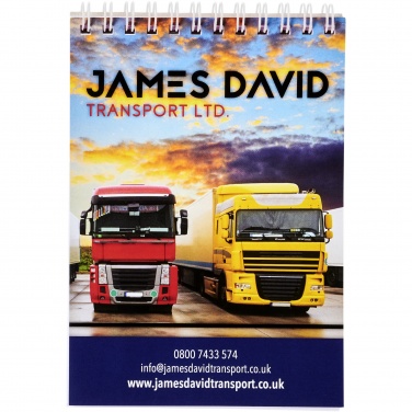 Logo trade firmakingi pilt: Desk-Mate® spiraalne A6 märkmik