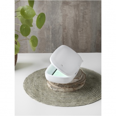 Logo trade ärikingitused foto: UV-kapsel nutitelefoni desinfitseerimisvahend koos 5 W juhtmevaba laadimispadjaga