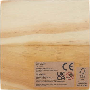 Logo trade reklaamkingid foto: Strobus puidust tic-tac-toe mäng