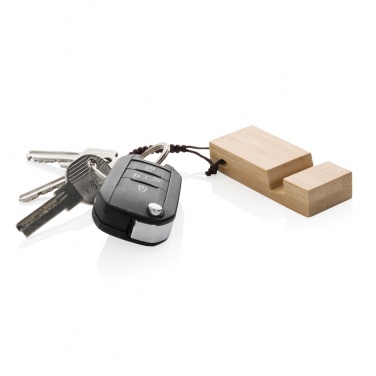 Logo trade ärikingituse pilt: Standkey bambusest võtmehoidja telefonialus