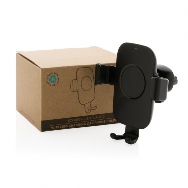 Logotrade reklaamkingituse foto: RCS taaskasutatud plastist 10W juhtmevaba laadimisega autohoidik