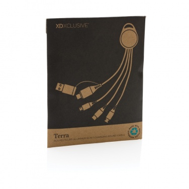 Logo trade firmakingituse pilt: Terra RCS taaskasutatud alumiiniumist 6-in-1 laadimiskaabel