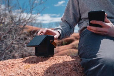 Logo trade reklaamkingitused foto: Skywave RCS taaskasutatud plastikust päikesekõlar 12W