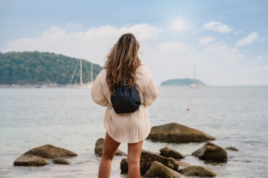 Logo trade firmakingid foto: Impact AWARE™ taaskasutatud teksariidest pingutusnööriga seljakott