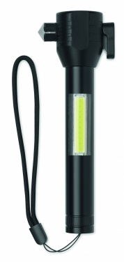 Logotrade ärikingituse foto: 3-ühes alumiiniumist taskulamp koos avariivasara ja turvavöölõikuriga, kohandatava trükilahendusega