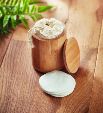 Logotrade reklaamkingituse foto: Bambuskiust puhastuspadja komplekt